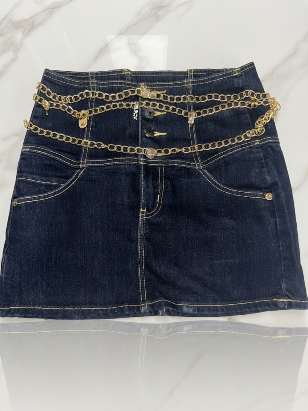 Denim Mini Skirt 🩵